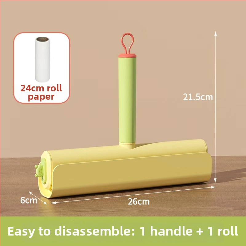 Hosszú nyélű szöszszedő hengerr szőnyegekhez, szélesített görgő, műanyag, márka Kelei