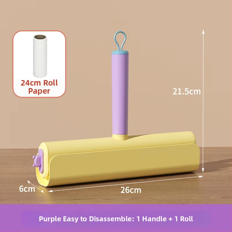 Hosszú nyélű szöszszedő hengerr szőnyegekhez, szélesített görgő, műanyag, márka Kelei