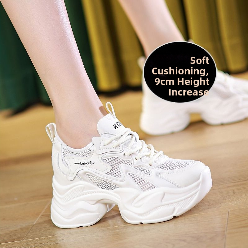 Dámske tenisky s hrubou podrážkou zo split kože, fleecová vnútorná výstelka a výškový vnútorný vložka