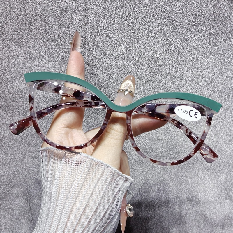 Ochelari de citit cu ramă completă din PC, lentile acrilice, ramă ovală, fără prescripție, lansare primăvara 2025