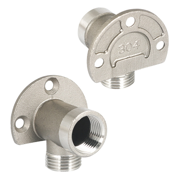 Bază de montaj pentru robinet din oțel inoxidabil 304, filetare interne și externe de 1/2 inch, suport de perete și adaptor cot