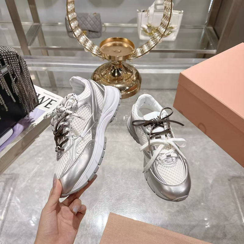 Balerini casual zilnic cu șireturi, partea superioară din piele de vițel/plasă, căptușeală din piele de oaie/plasă, talpă cu formă originală