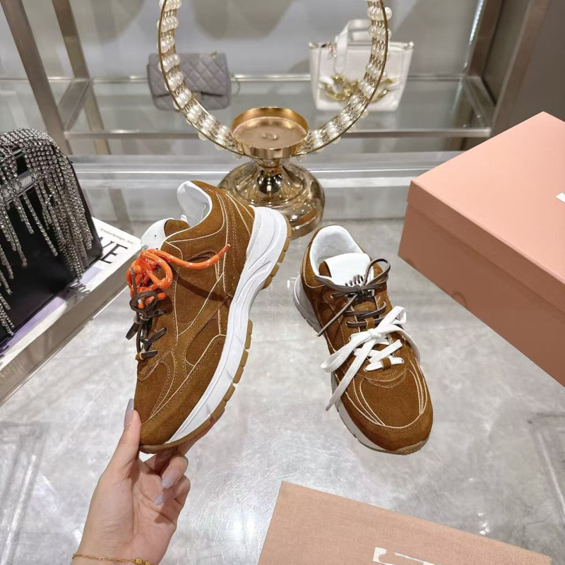 Balerini casual zilnic cu șireturi, partea superioară din piele de vițel/plasă, căptușeală din piele de oaie/plasă, talpă cu formă originală