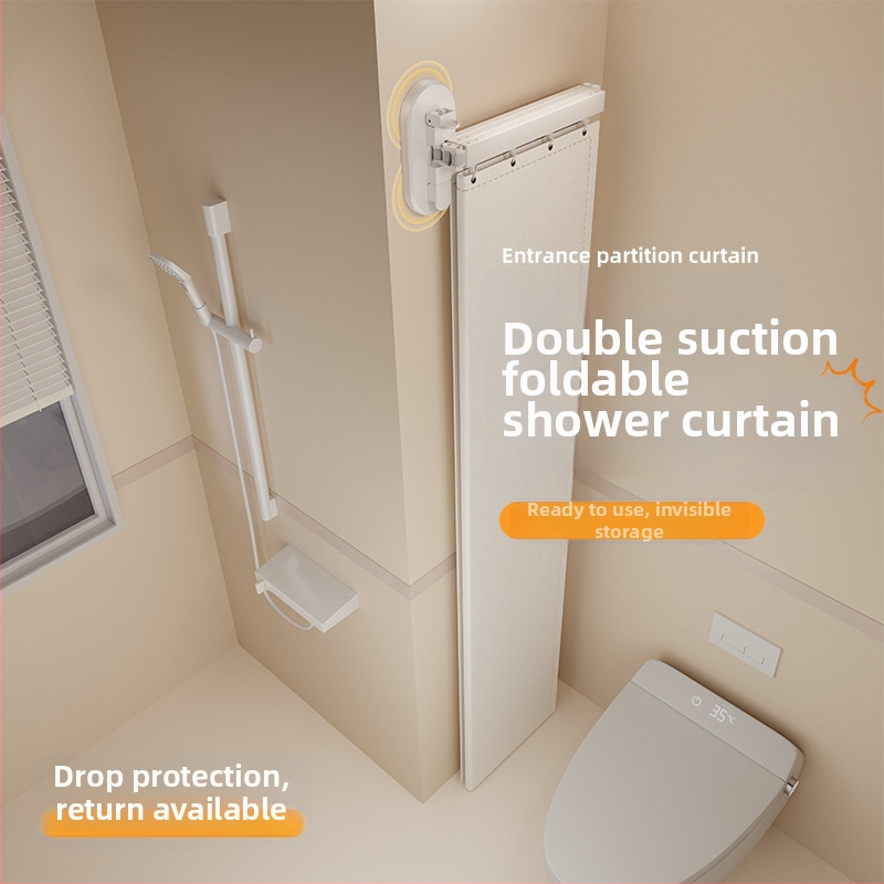 Sprchová záves na deliacu kúpeľňu, polyester, nordický štýl, vzor: jednobarevný alebo karikatúra, Smart brand intelligence