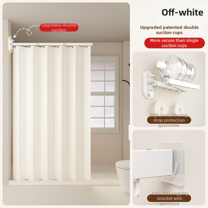 Sprchová záves na deliacu kúpeľňu, polyester, nordický štýl, vzor: jednobarevný alebo karikatúra, Smart brand intelligence