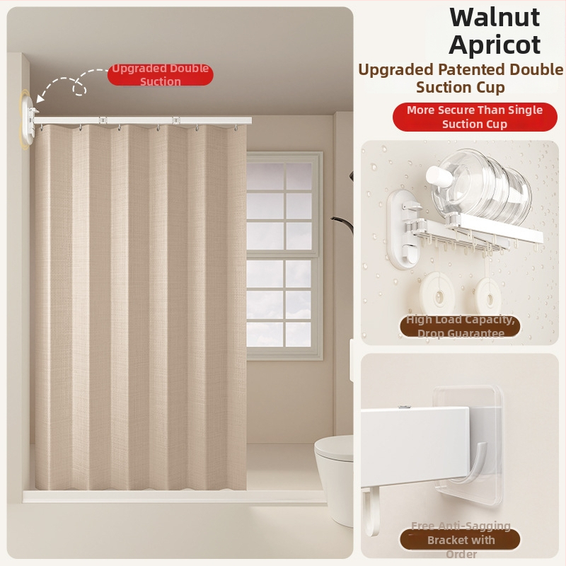 Sprchová záves na deliacu kúpeľňu, polyester, nordický štýl, vzor: jednobarevný alebo karikatúra, Smart brand intelligence