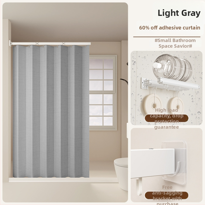 Sprchová záves na deliacu kúpeľňu, polyester, nordický štýl, vzor: jednobarevný alebo karikatúra, Smart brand intelligence