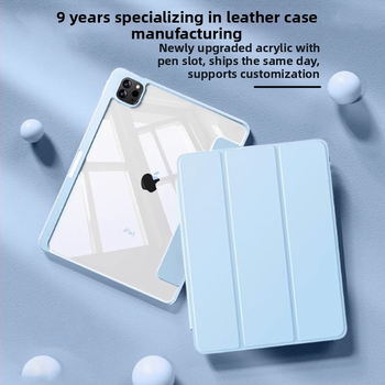 Ochranný obal na iPad - akrylový, magnetický, proti pádu, funkcia spánku, držiak/stojan, kompatibilný s iPad Pro (akrylový; magnetický; proti pádu; funkcia spánku; držiak/stojan)