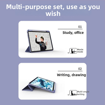 Ochranný obal na iPad - akrylový, magnetický, proti pádu, funkcia spánku, držiak/stojan, kompatibilný s iPad Pro (akrylový; magnetický; proti pádu; funkcia spánku; držiak/stojan)