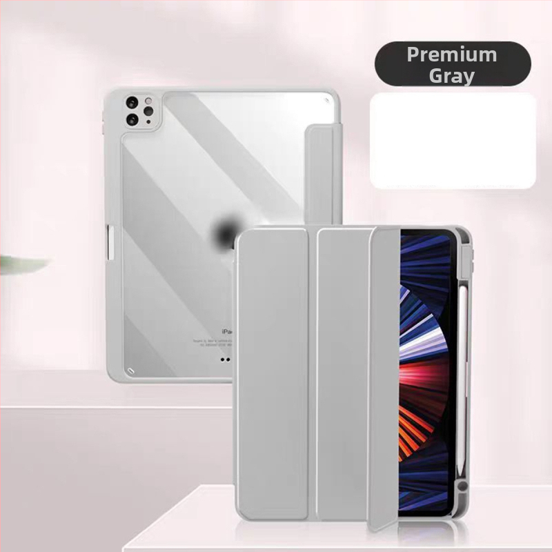 Ochranný obal na iPad - akrylový, magnetický, proti pádu, funkcia spánku, držiak/stojan, kompatibilný s iPad Pro (akrylový; magnetický; proti pádu; funkcia spánku; držiak/stojan)