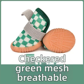 Star Dog kis kutyák számára cipő - csúszásmentes, kopásálló gumi, mindennapi stílus, 4 darabos készlet