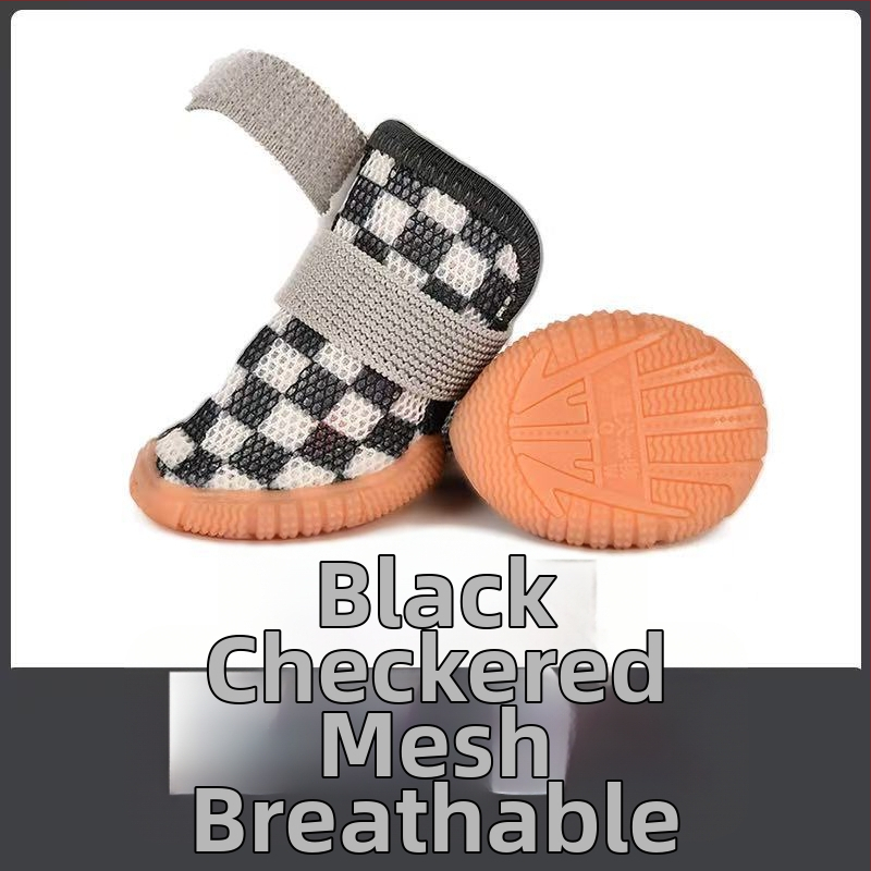 Star Dog kis kutyák számára cipő - csúszásmentes, kopásálló gumi, mindennapi stílus, 4 darabos készlet