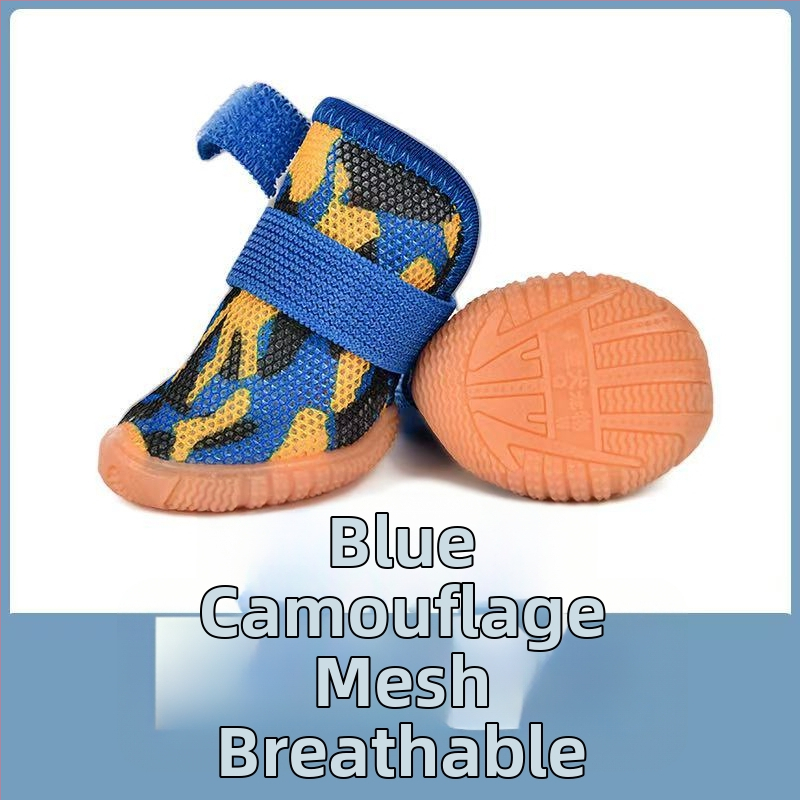 Star Dog kis kutyák számára cipő - csúszásmentes, kopásálló gumi, mindennapi stílus, 4 darabos készlet