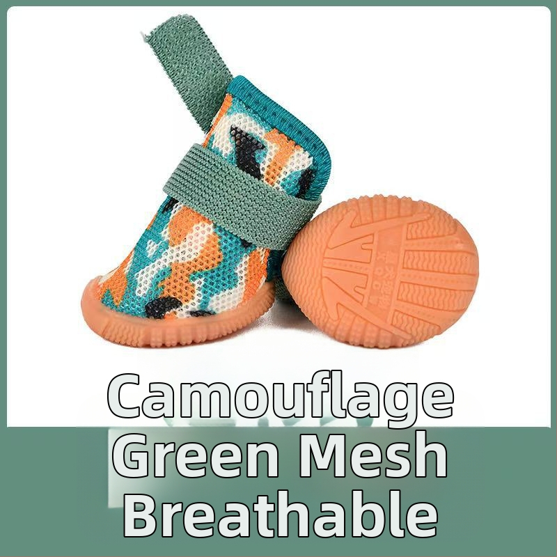 Star Dog kis kutyák számára cipő - csúszásmentes, kopásálló gumi, mindennapi stílus, 4 darabos készlet