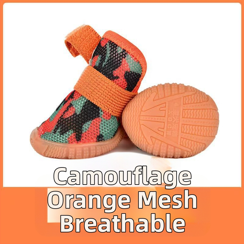 Star Dog kis kutyák számára cipő - csúszásmentes, kopásálló gumi, mindennapi stílus, 4 darabos készlet