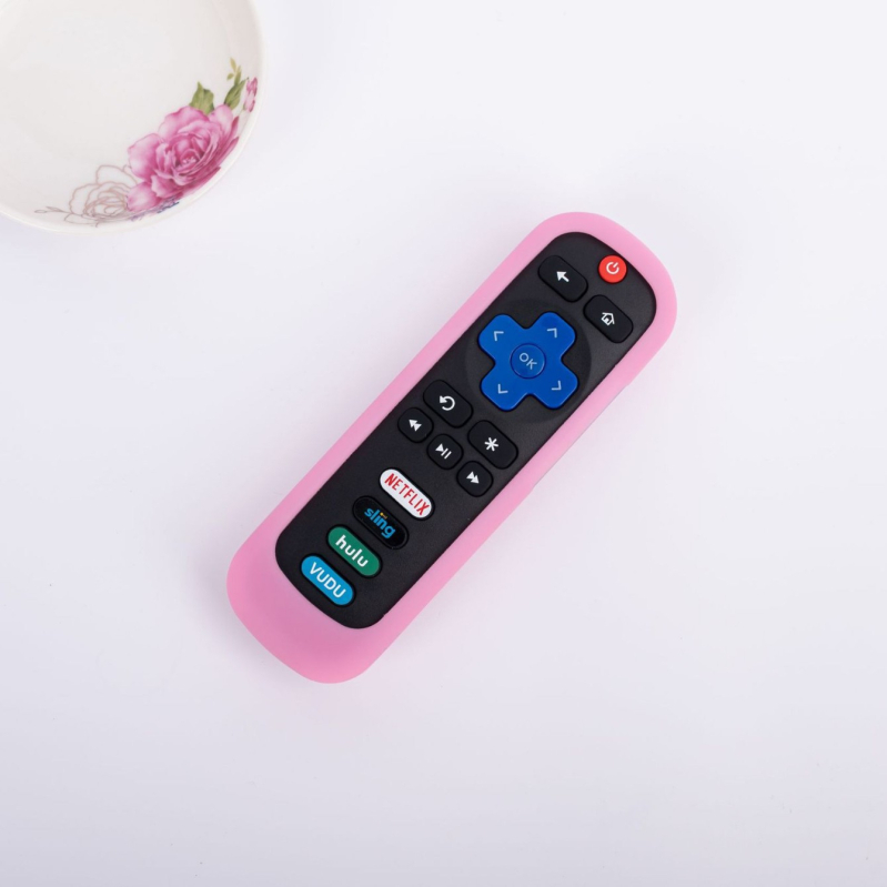 Szilikon távirányító tok TCL Roku 280-hoz pánttal, nordic stílus, csúszásmentes, leesés elleni védelem