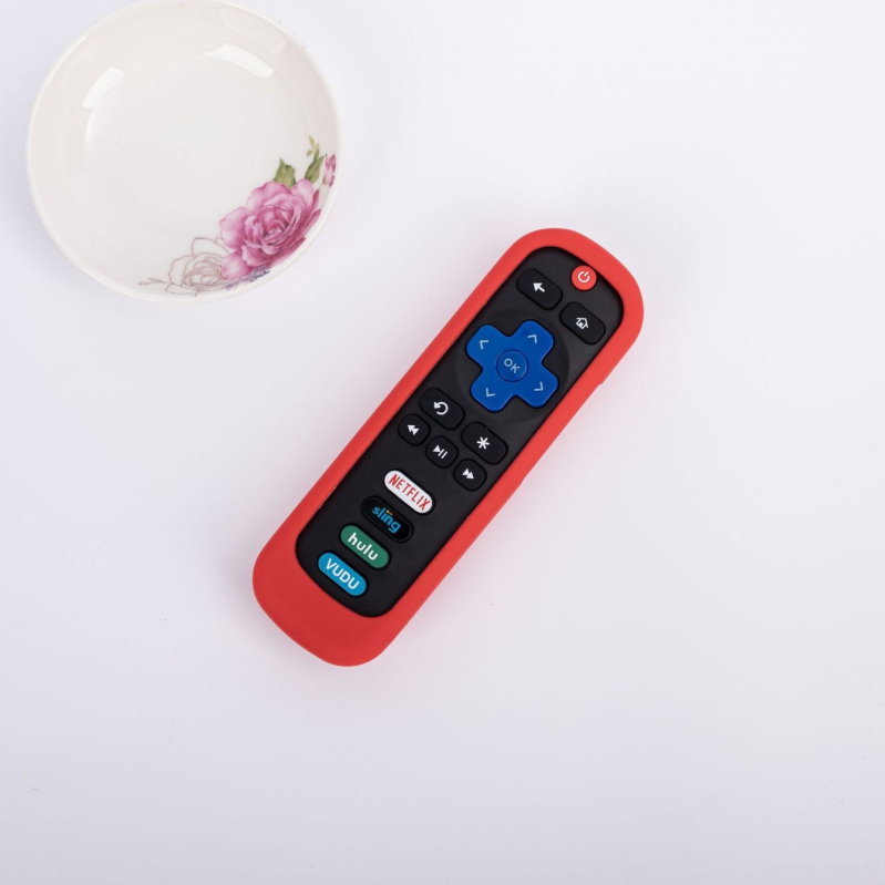 Szilikon távirányító tok TCL Roku 280-hoz pánttal, nordic stílus, csúszásmentes, leesés elleni védelem