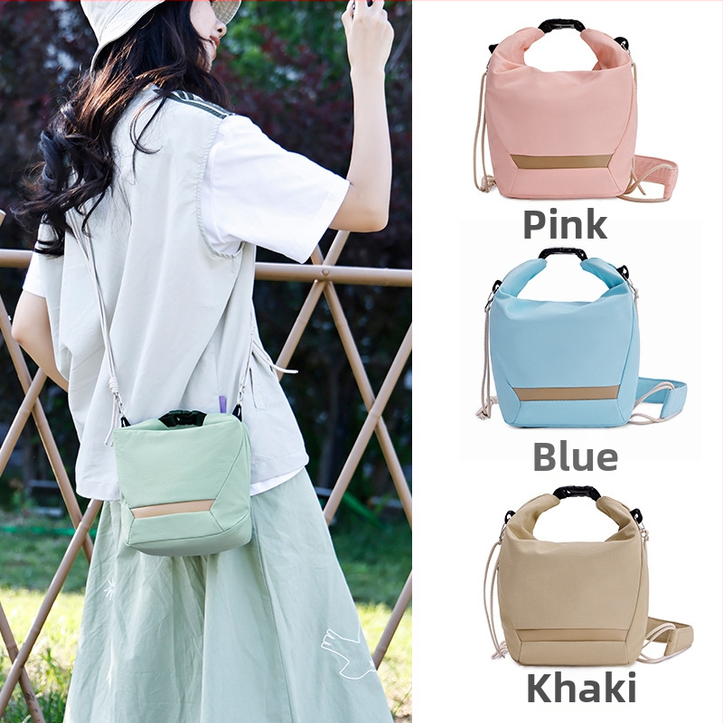 Taška na zrkadlovku z nylonu, ramenný štýl, unisex, uvedená na trh na jeseň 2024