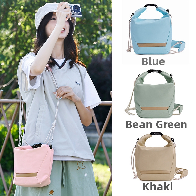 Taška na zrkadlovku z nylonu, ramenný štýl, unisex, uvedená na trh na jeseň 2024