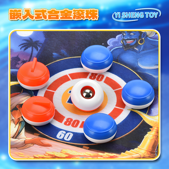 Joc de hochei pe masă pentru copii, pentru doi jucători, din plastic, educațional și interactiv, destinat copiilor între 4 și 6 ani.