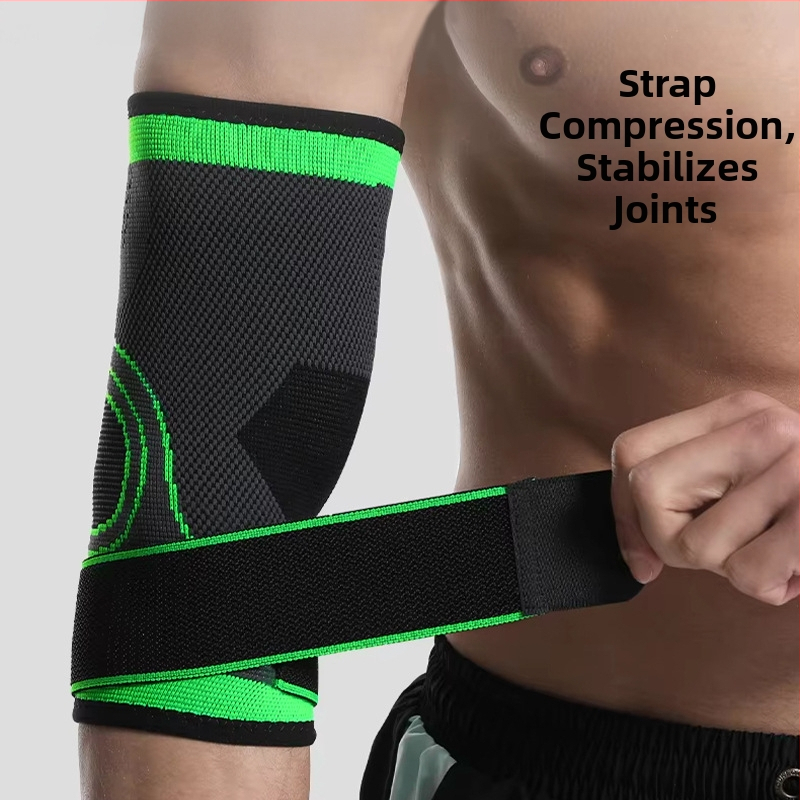 Chao Chi loketný chránič na basketbal - polyesterové vlákno, priedušná pletenina s pásovým uzáverom, pre dospelých