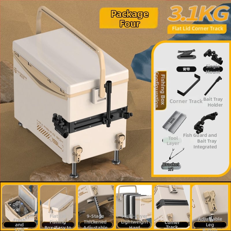 Rybárska krabica Camper, kapacita 32-45 L, PP materiál