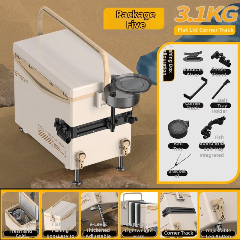 Rybárska krabica Camper, kapacita 32-45 L, PP materiál