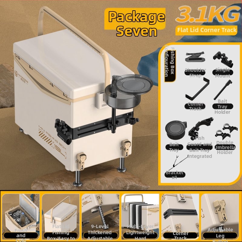 Rybárska krabica Camper, kapacita 32-45 L, PP materiál