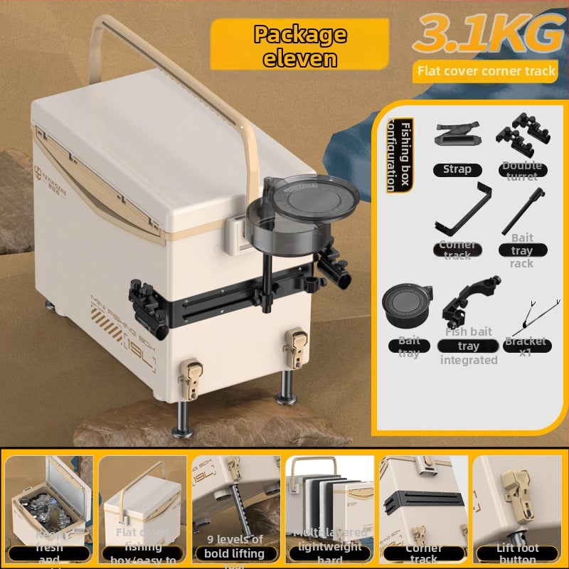 Rybárska krabica Camper, kapacita 32-45 L, PP materiál