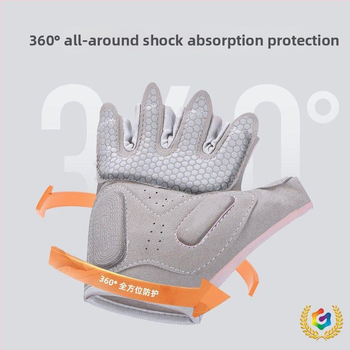 Fitnesz kesztyű csuklóvédelemmel, szivacs anyagból, gyermekeknek