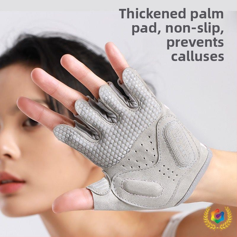 Fitnesz kesztyű csuklóvédelemmel, szivacs anyagból, gyermekeknek