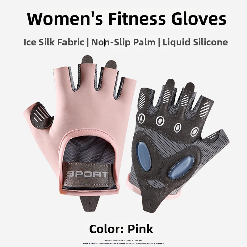 Fitnesz kesztyű csuklóvédelemmel, szivacs anyagból, gyermekeknek