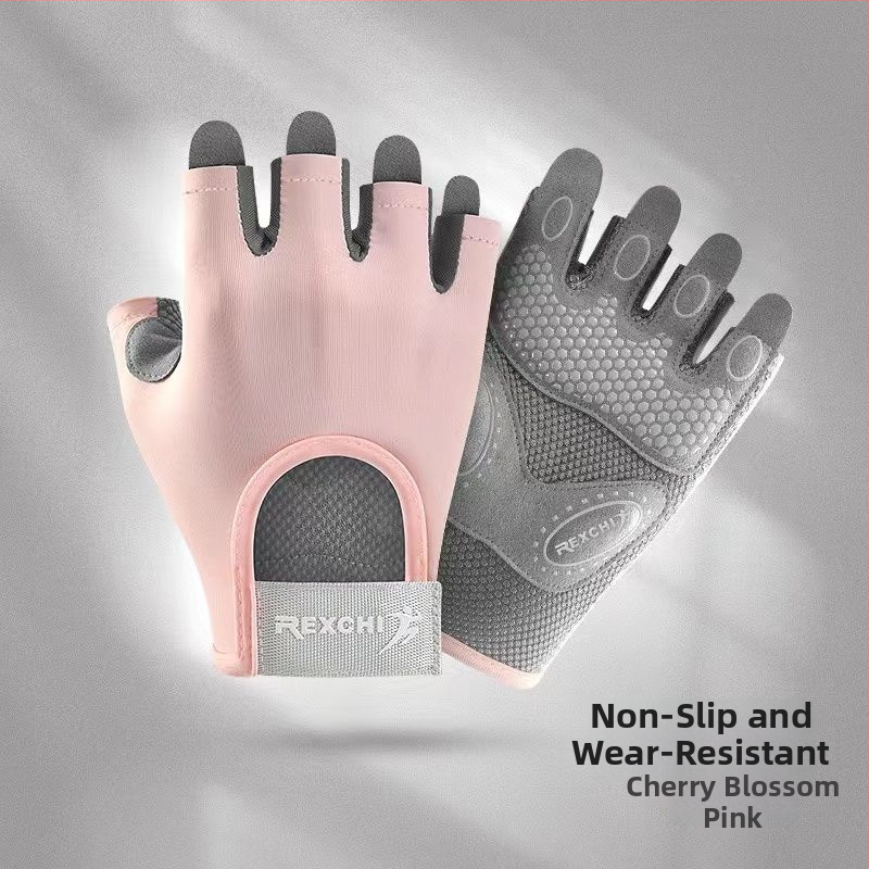 Fitnesz kesztyű csuklóvédelemmel, szivacs anyagból, gyermekeknek