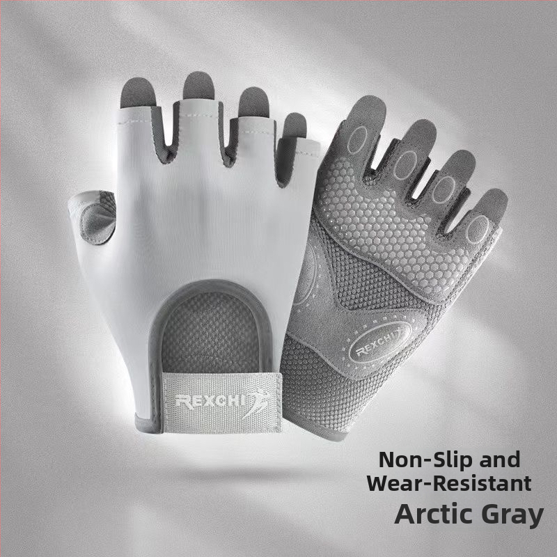 Fitnesz kesztyű csuklóvédelemmel, szivacs anyagból, gyermekeknek