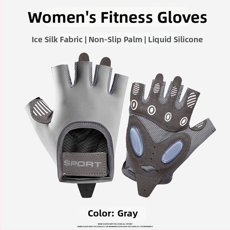 Fitnesz kesztyű csuklóvédelemmel, szivacs anyagból, gyermekeknek