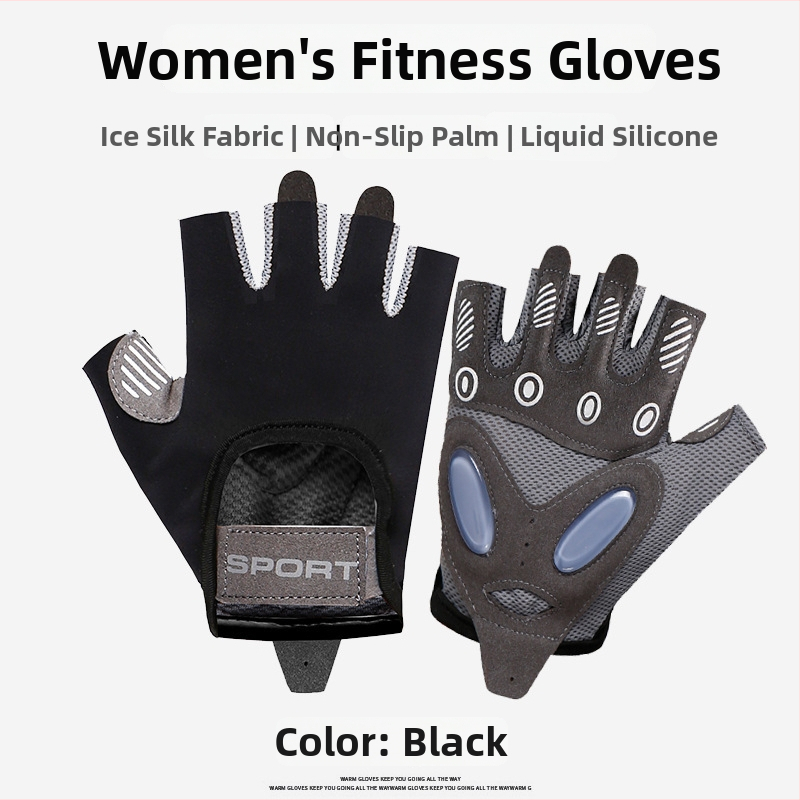 Fitnesz kesztyű csuklóvédelemmel, szivacs anyagból, gyermekeknek