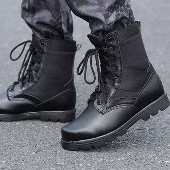 Ghete tactice înalte pentru exterior, impermeabile și respirabile, rezistente la uzură, cu talpă EVA și partea superioară din fibră superioară, bocanci de tip militar