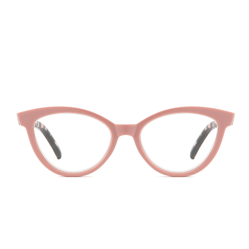 Ochelari de citit cu design cat-eye, cadru mare, lentile PC, protecție UV, anti-lumină albastră