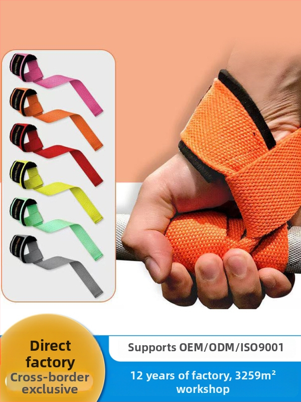 Fitnesz fogássegítő öv, tenyérvédő, poliészter + SBR anyag, általános használat, Eastern Power