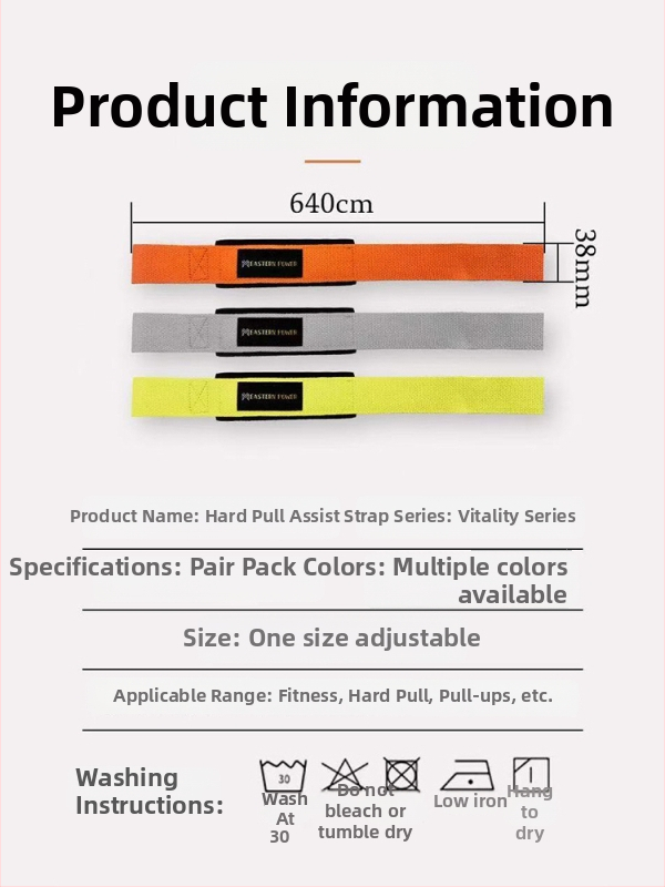 Fitnesz fogássegítő öv, tenyérvédő, poliészter + SBR anyag, általános használat, Eastern Power