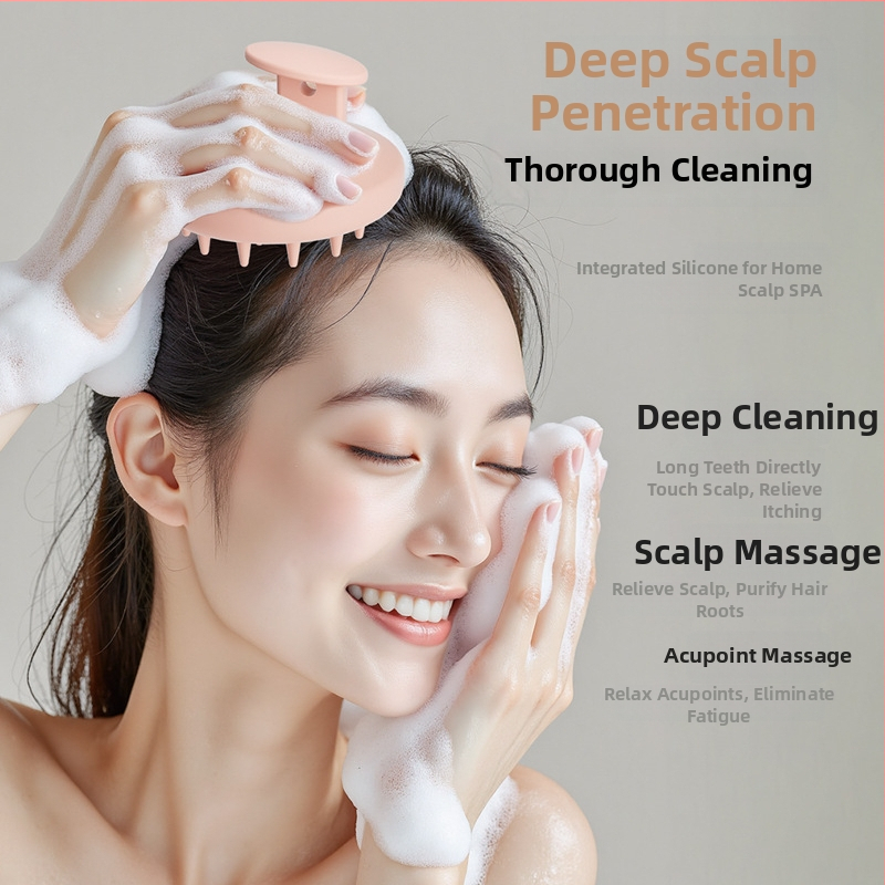 Perie de duș din silicon pentru masaj, unitară, portabilă, utilizare generală, personalizabilă, ambalaj 100 buc