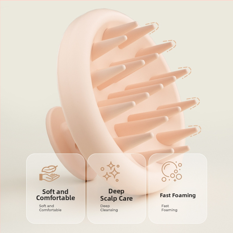 Perie de duș din silicon pentru masaj, unitară, portabilă, utilizare generală, personalizabilă, ambalaj 100 buc