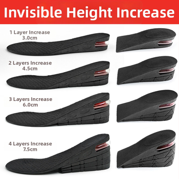 Magasságot növelő talptalp, PVC anyagú, teljes talptalp, Emperor Wolf foot ZGQD, alkalmas sportcipőkhöz, bakancsokhoz, hétköznapi és munkacipőkhöz