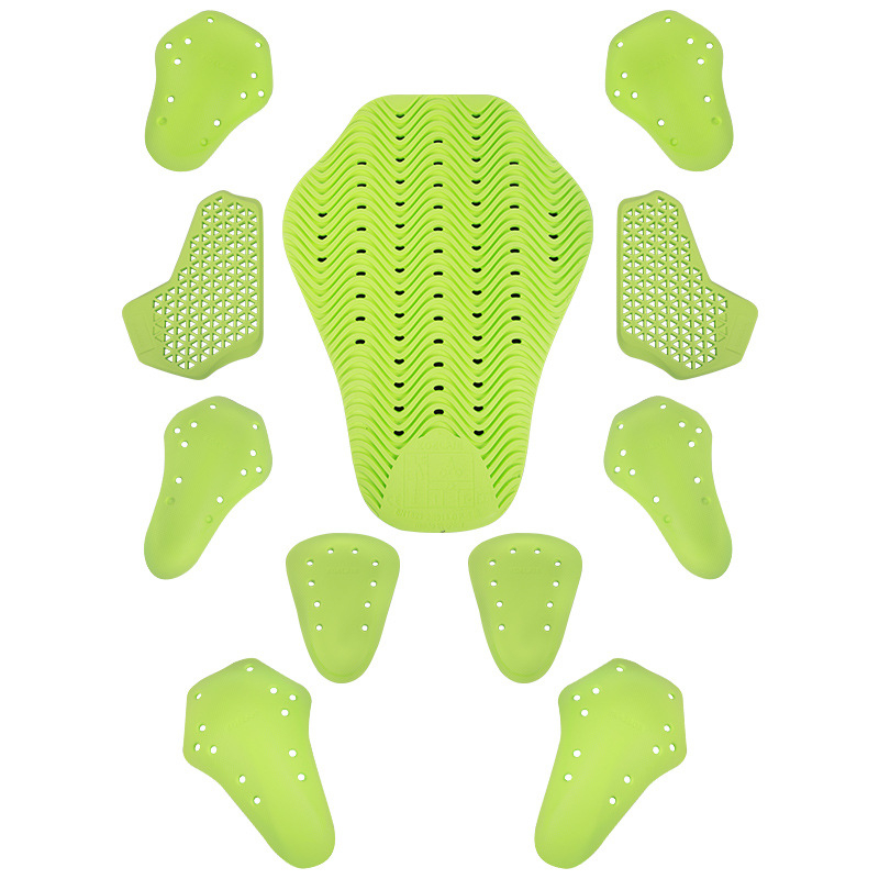 Îmbrăcăminte de ciclism Koelaie cu protecție încorporată, certificat CE, protecții pentru spate, genunchi și coate – set complet, material PU