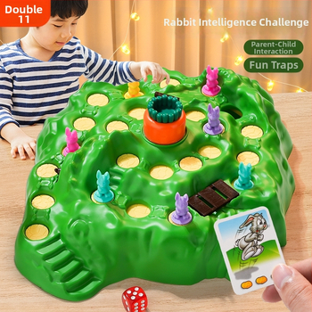 Nyúlcsapda — Kétfős társasjáték, gondolkodás fejlesztése és szülő-gyerek interakció, műanyag, 4–14 éveseknek