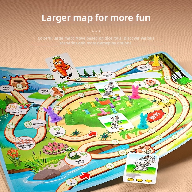 Nyúlcsapda — Kétfős társasjáték, gondolkodás fejlesztése és szülő-gyerek interakció, műanyag, 4–14 éveseknek