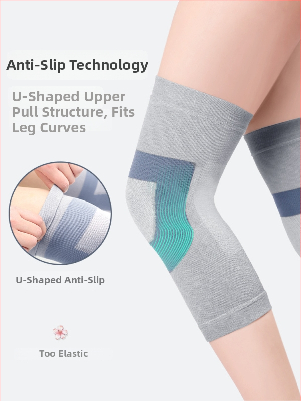 Rugalmas térdvédő Mulberry selyem keverékből, bambusz rostokkal és spandexszel, felnőtteknek, lélegző jóga