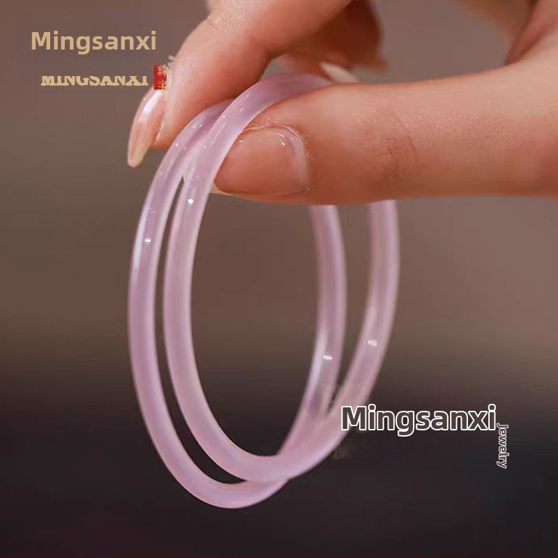 Náramok z achátu chalcedónu, značka Three Jubilee of the Ming Dynasty, pôvod Henan, štýl malé a svieže, leto 2024