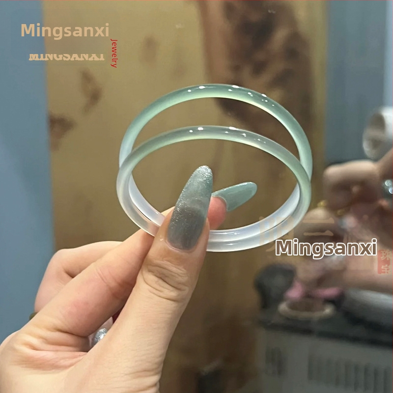 Náramok z achátu chalcedónu, značka Three Jubilee of the Ming Dynasty, pôvod Henan, štýl malé a svieže, leto 2024