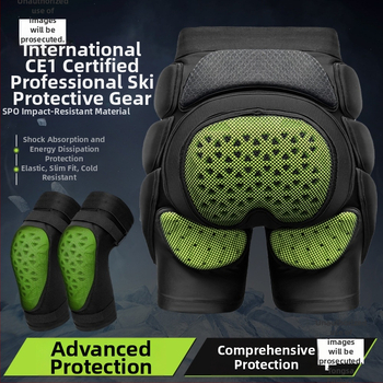 Protecție pentru șold și genunchi din spandex pentru adulți, echipament intern de protecție pentru schi și ciclism